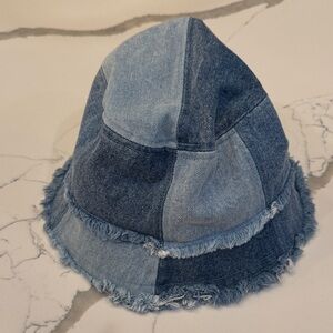 NWOT Patchwork Denim Bucket Hat